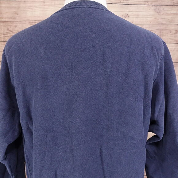 VINTAGE CHAMPION REVERSE WEAVE FADED BLUE CREW NECK SWEATSHIRT SZ L 00s - Picture 7 of 8